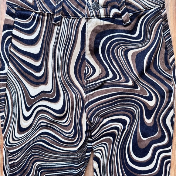 Motel Rocks • Brown and Cream Swirl Pants - Picture 2 of 4